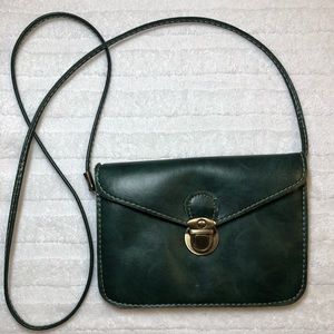 Faux Leather Emerald Purse